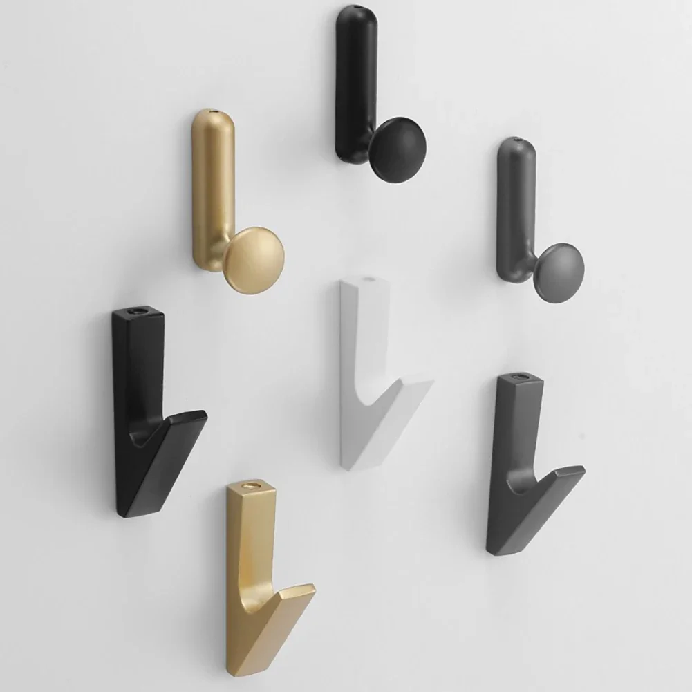 Elegant Gold Wall Hooks for Bathroom and Kitchen Accessories