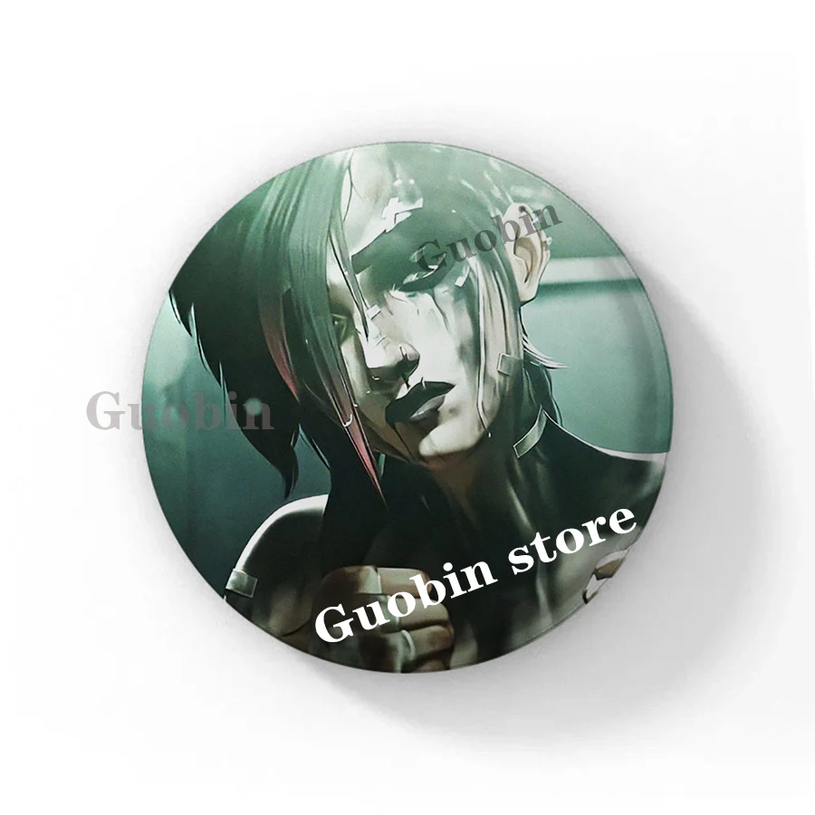 Enamel Pins 58mm Arcane Jinx Soft Button Pins Runaway Loli Brooch Badge Bag Accessories Gamer Collect Friends Gifts