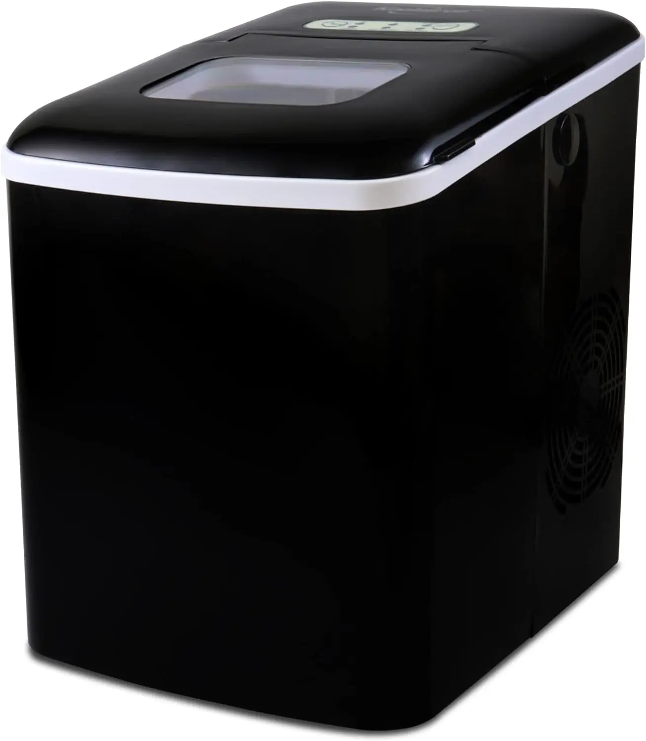 

Countertop Ice Maker Machine with Digital Controls and LED Indicators, Ice Cubes Ready in 6-8 Minutes, Makes 26 lbs of Ice per D