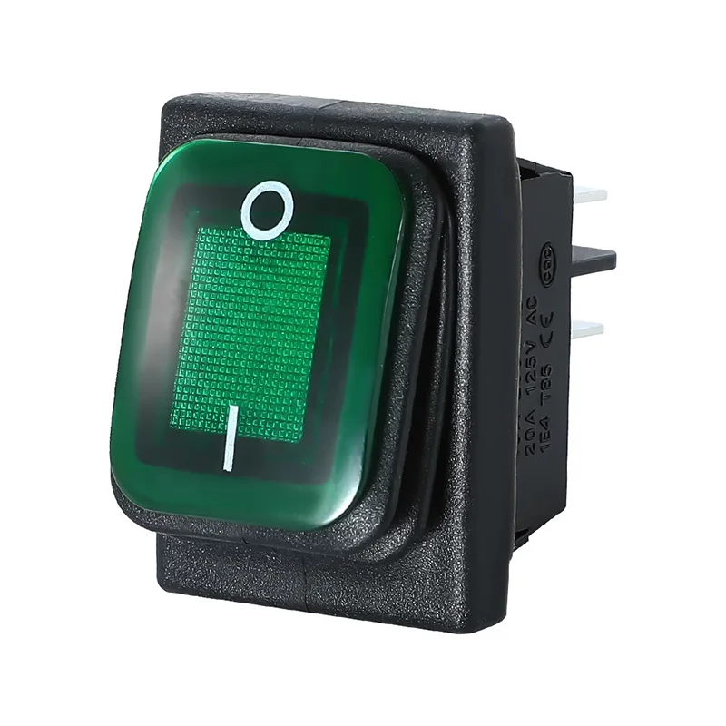 KCD4 Switch Heavy Duty 16A 250VAC 30x22mm Waterproof Rocker Push Switch T85 IP65 4pin DPDT ON OFF 12V 220V LED