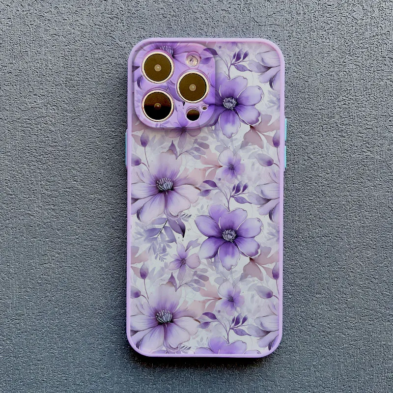 Charming Blue and White Porcelain Floral Phone Case - Shockproof Cover