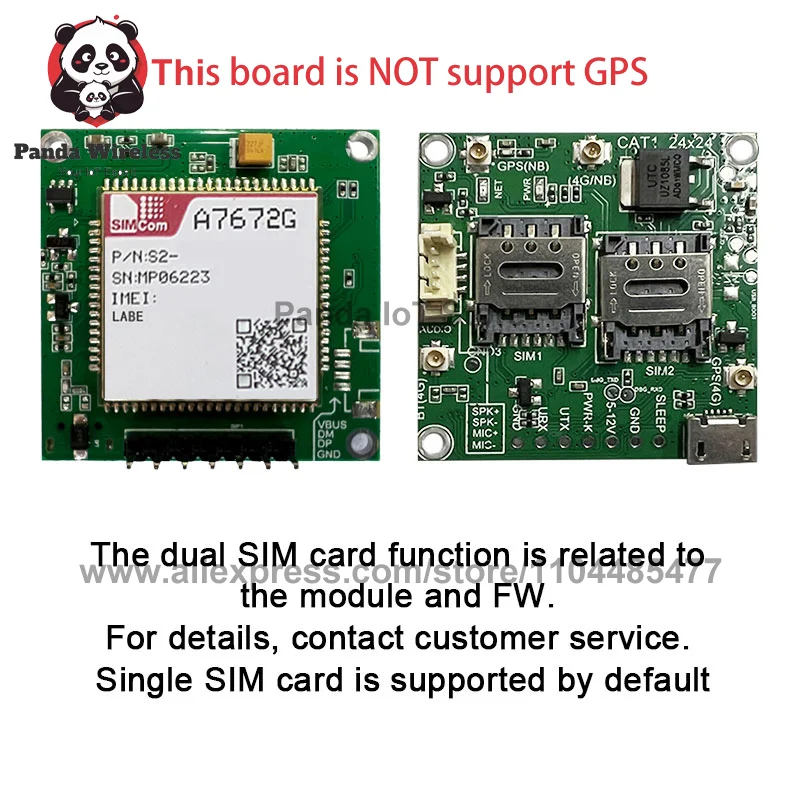 A7672G-LABE GPS 없음 A7672G 개발 보드 SIMcom 4G CAT1 ..