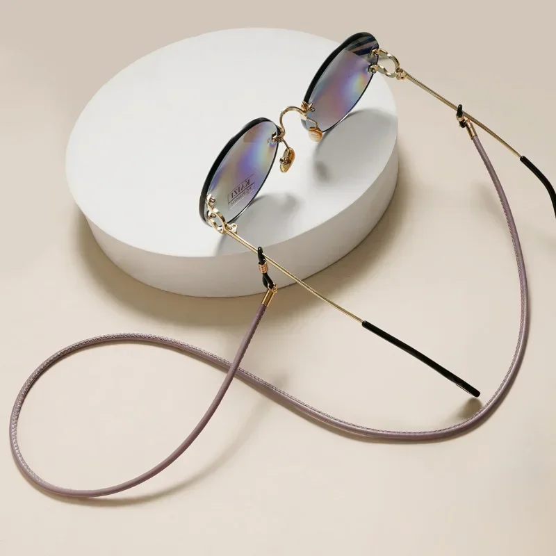 

1PC Fashion New Design High Elasticity Sunglasses Lanyard Leather Strap Glasses Chain Cord Reading Glasses Strap Decoration