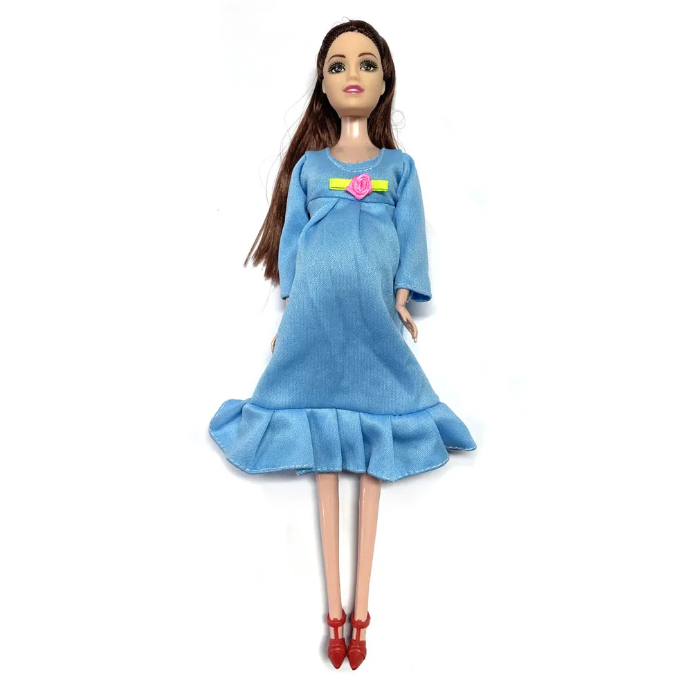 Baby Toy Pregnancy Doll Set Pregnant Doll Suit Doll Have A Baby In Her Tummy For Barbie Doll Child Toy Educational Toy