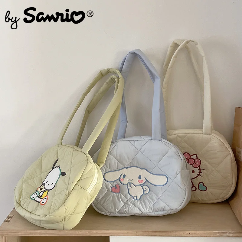 

Sanrio Hello Kitty Cinnamoroll My Melody Shoulder Bag Cartoon Women Youth Ladies Fashion Bag Student Large Capacity Bags