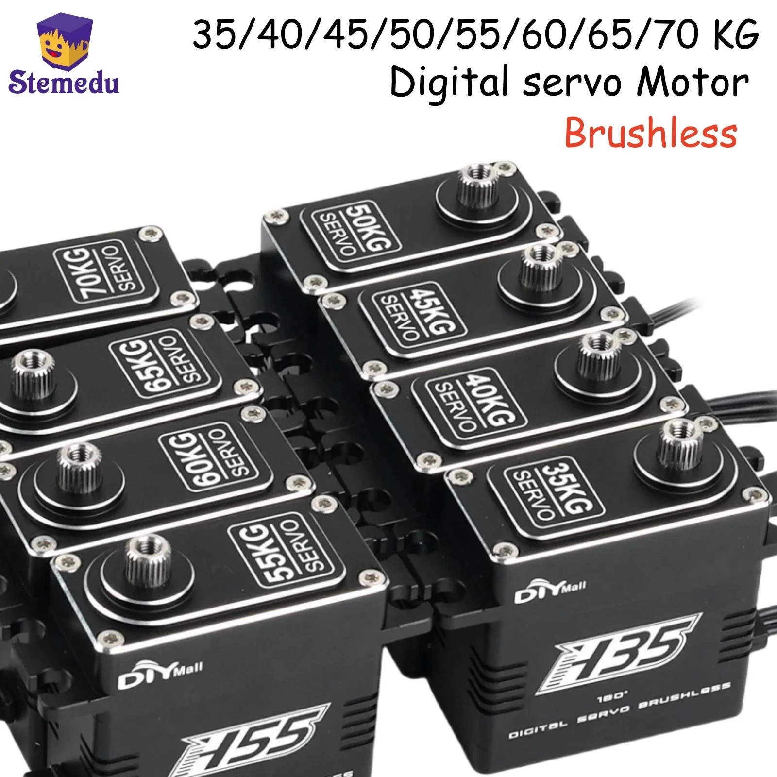 XUXINYCS RC Servo 35-70 Kg - Wasserdicht Bürstenlos Metallgetriebe