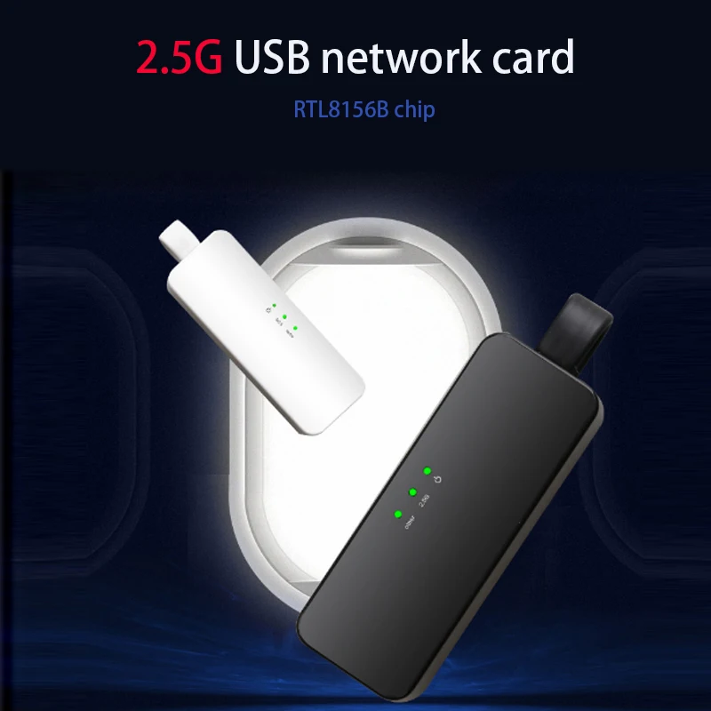 2.5G Gigabit Scheda Di Rete Plug And Play Cavo Di Rete Convertitore Di Interfaccia Rj-45 Adattatore Lan Usb3.0 Scheda Lan Gaming Adaptive