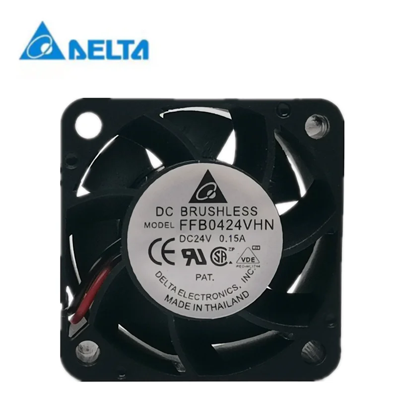 New delta FFB0424VHN 4028 24V 0.15A 4cm frequency converter large air volume cooling fan for delta afb0724hh 7cm 7025 70x70x25mm 24v 0 22a two wire frequency converter cooling fan