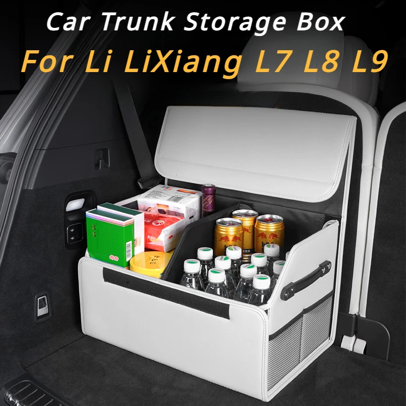 

For Li LiXiang L7 L8 L9 2024 2023 2022 Car Trunk Storage Box Rear Tailbox Cargo Organizer for LEADING IDEAL L7 L8 L9