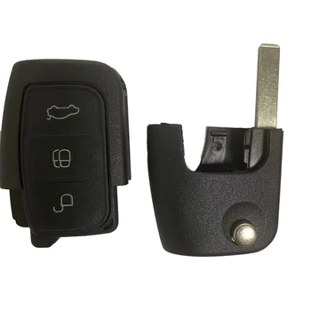 Okey Remote Car Key Shell custodia di ricambio 3 pulsanti per Ford Focus 2 3 mondeo Fiesta portachiavi FO21 HU101Blade - Okey Remote Car Key Shell custodia di ricambio 3 pulsanti per Ford Focus 2 3