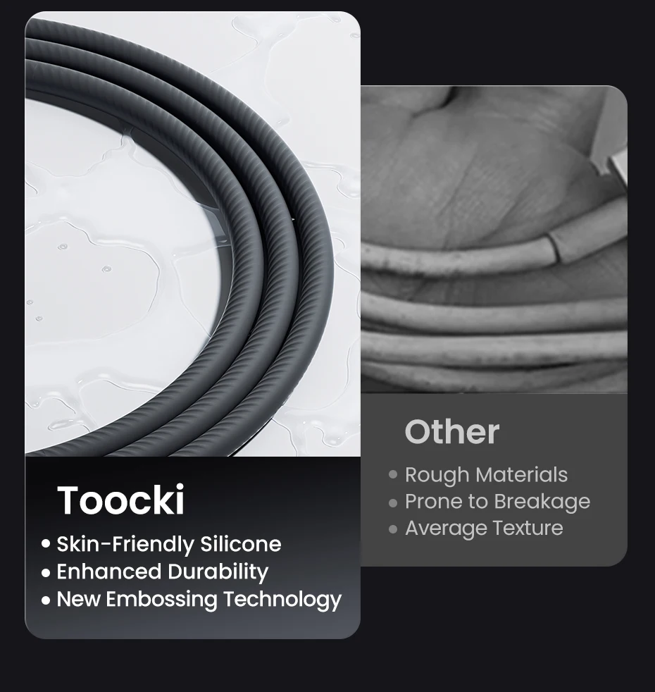 Toocki 27W USB-C-Kabel Typ C auf Lightning 480Mbps Silikon-Schnellladekabel für iPhone 14 13 12 Pro Max X 8 Plus Datenkabel – Detail 17