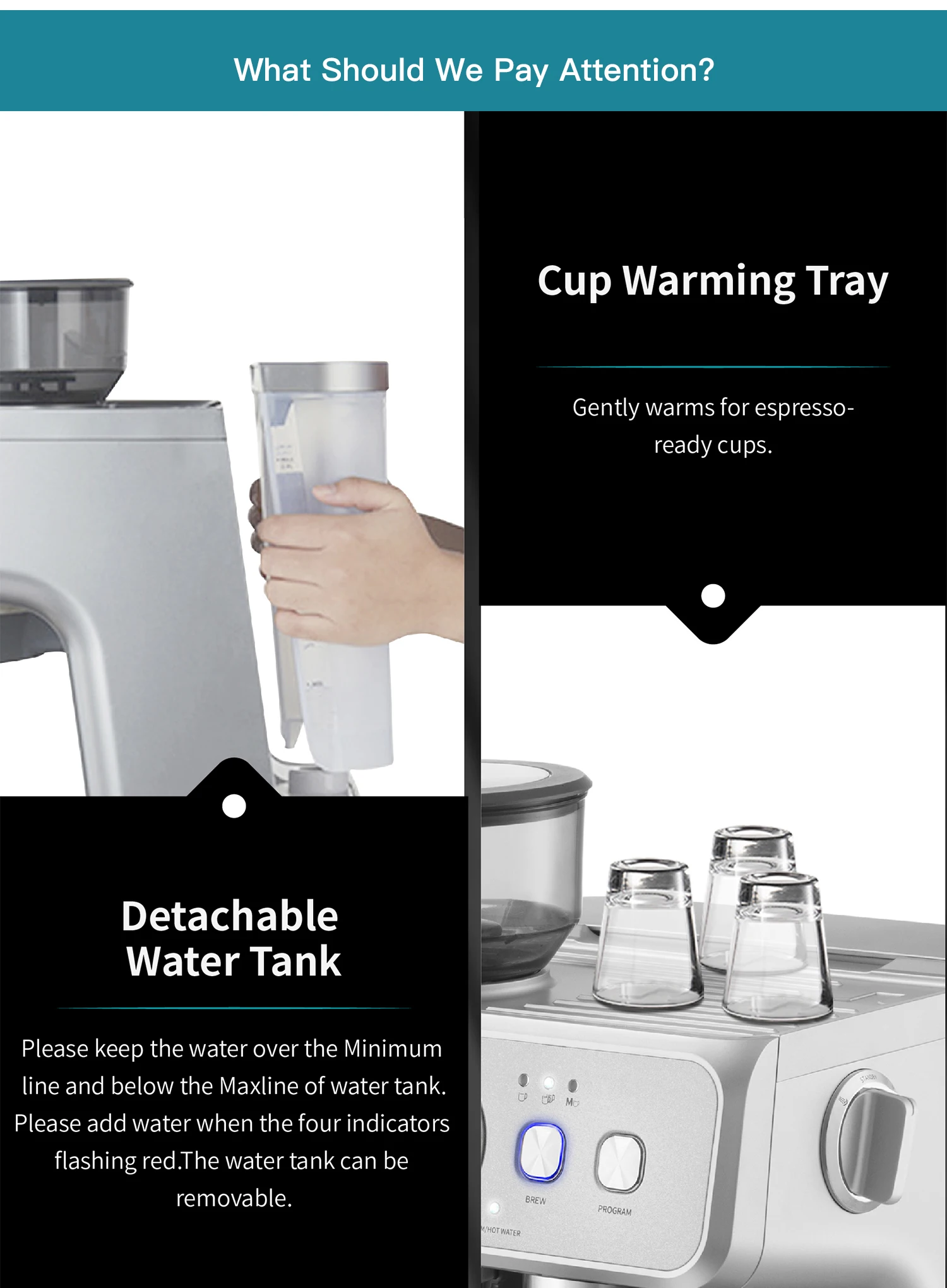 Gevi Barista Espresso Machine 20Bar Semi Automatic Espresso Machine