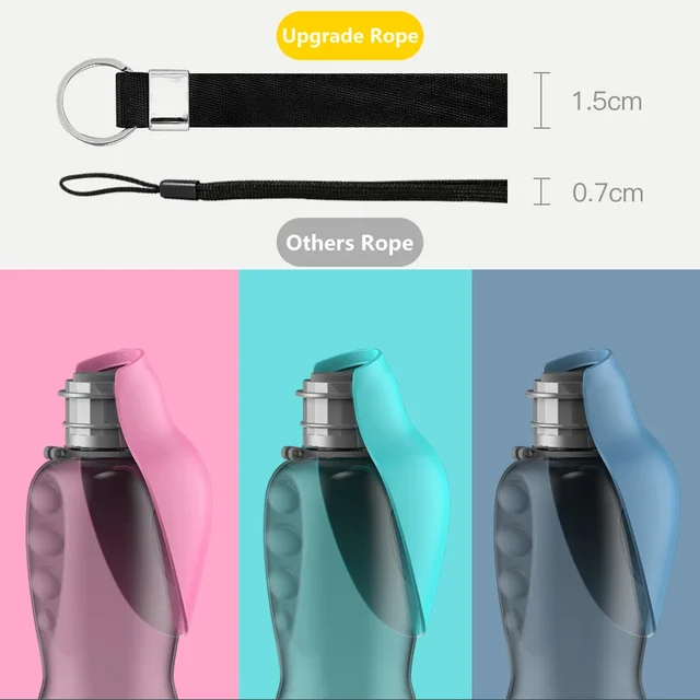 800ml Portable Dog Water Bottle For Small Medium Big Dogs Outdoor Travel Drinking Bowl Puppy Cat Feeder Pet Labrador Accessories 6