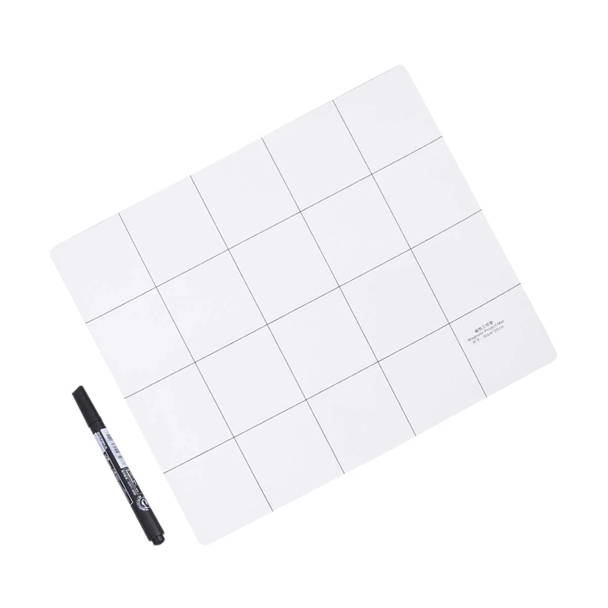 

1 Set of 2pcs Magnetic Project Mat and Pen Creative Repairing Work Pad Rewritable Note Mat for Electronics Repairing