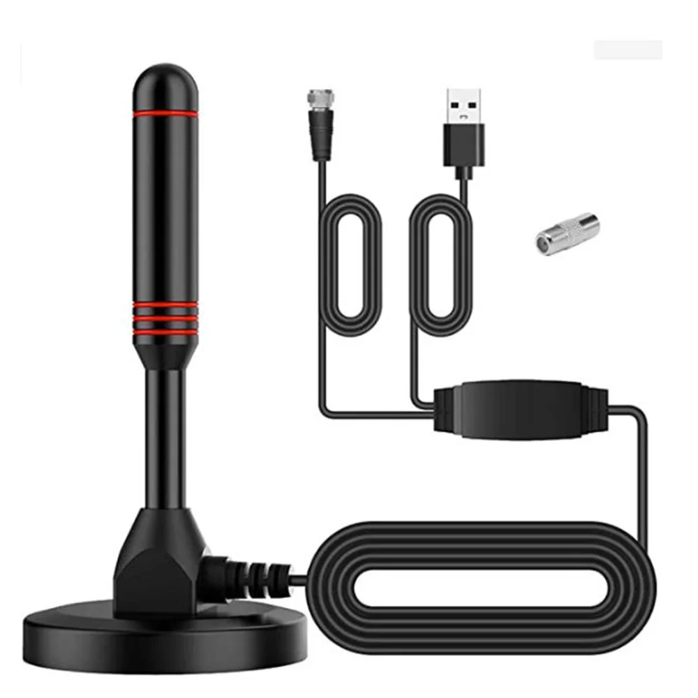 Antenna Tv Interna Hd, Antenna Tv Digitale Interna 120 Miglia Con Supporto Amplificatore Di Segnale 4K/1080P/Uhf/Vhf/Freeview Hdtv