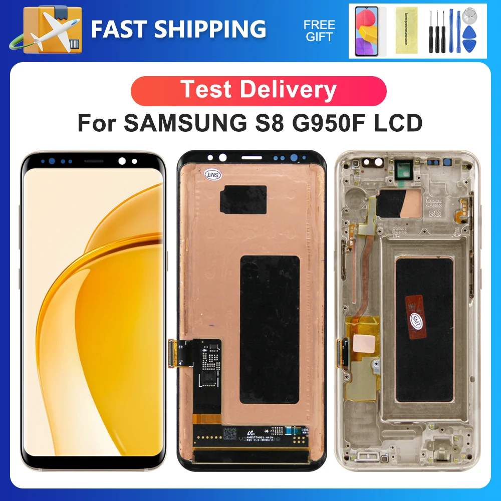 

S8 For Samsung 5.8''For Ori G950W G950S G950K G950L G950F G950N LCD Display Touch Screen Digitizer Assembly Replacement