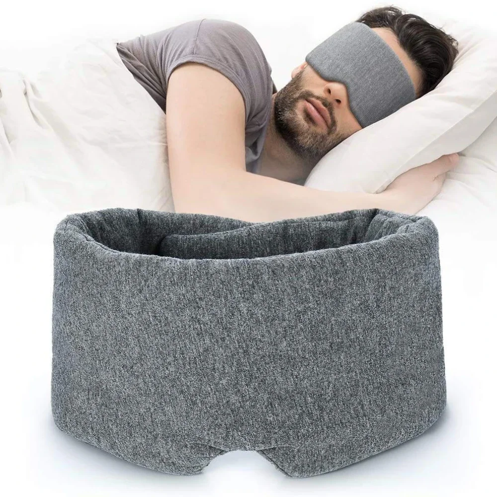 100% Handmade Cotton Sleep Mask Blackout Comfortable Breathable Eye Mask for Sleeping Adjustable Travel Eyepatch Sleeping Mask BEST SELLERS