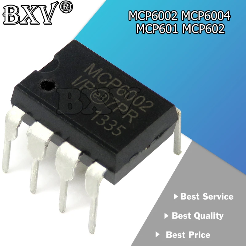 10pcs/lot Mcp6002-i/p Mcp6004-i/p Mcp601-i/p Mcp602-i/p Mcp6002 Mcp6004 ...
