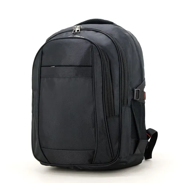 Computer School Travel Backpack Rucksack Polyester Black Gray Nylon