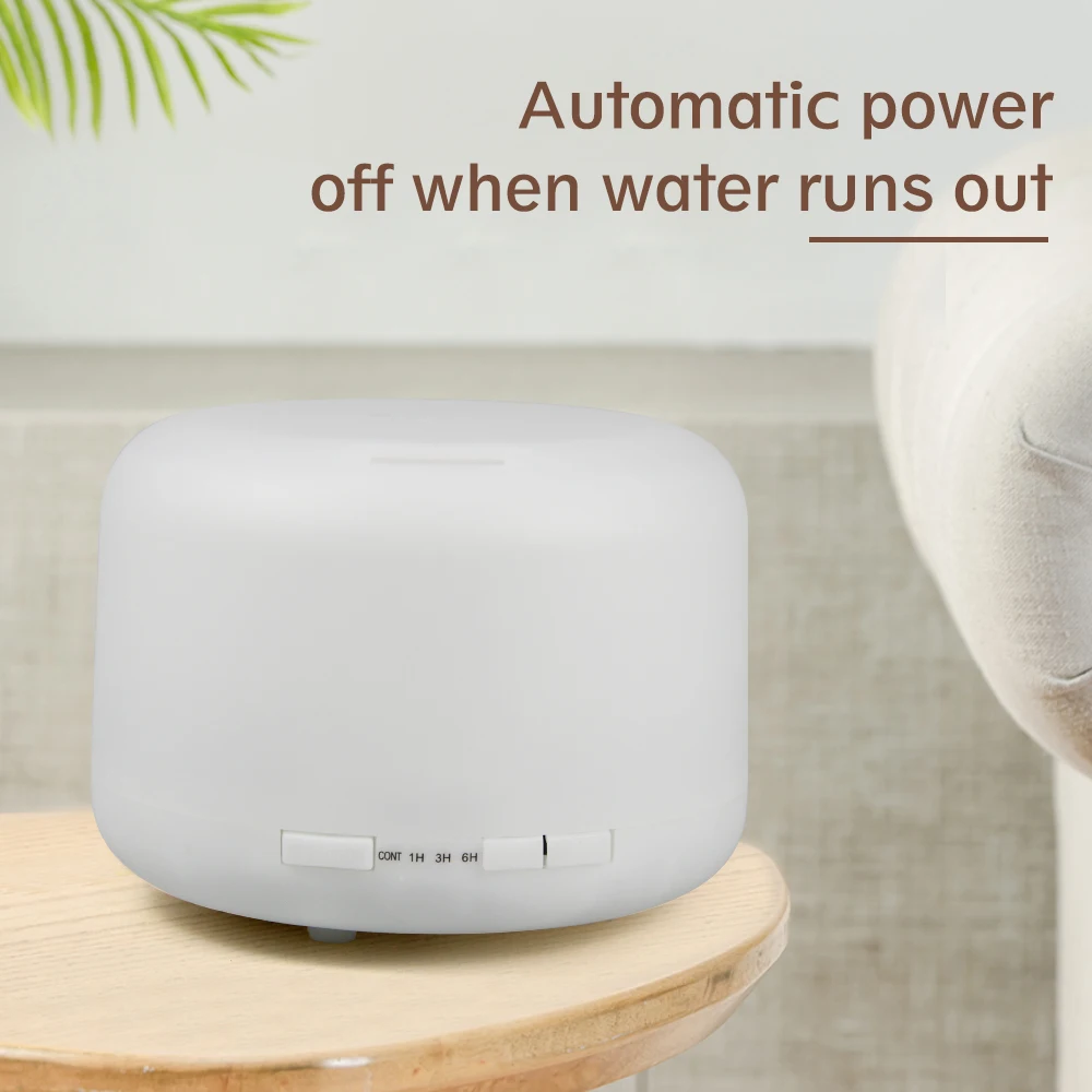 500ml Essential Oil Diffuser Quiet Aroma Mist Diffusers Scent Diffuser Wood Grain Remote Control Ultrasonic Air Humidifier 4