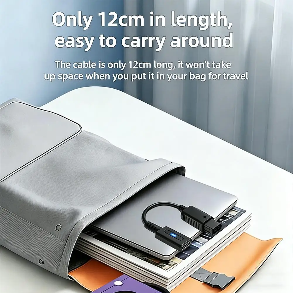 USB Type-C 여성용 PD 전원 어댑터 케이블 게임큐브 NGC 콘솔용 45W 충전 코드 변환기 교체 액세서리