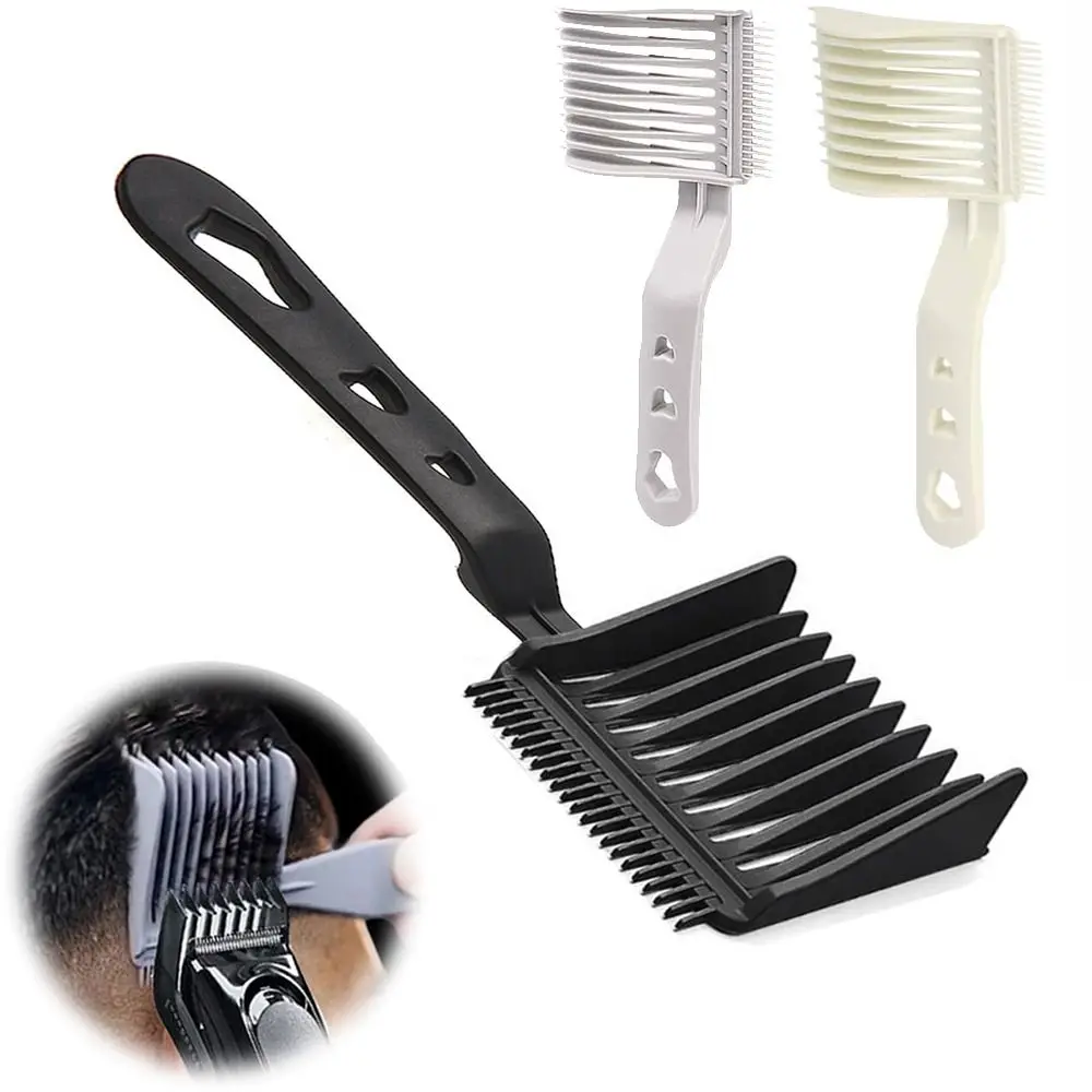 Men Styling Tool Barber Fade Combs Ergonomic Gradienter Design Hair Cutting Comb Plastic Barber Supplies Curved Comb for Salon 3