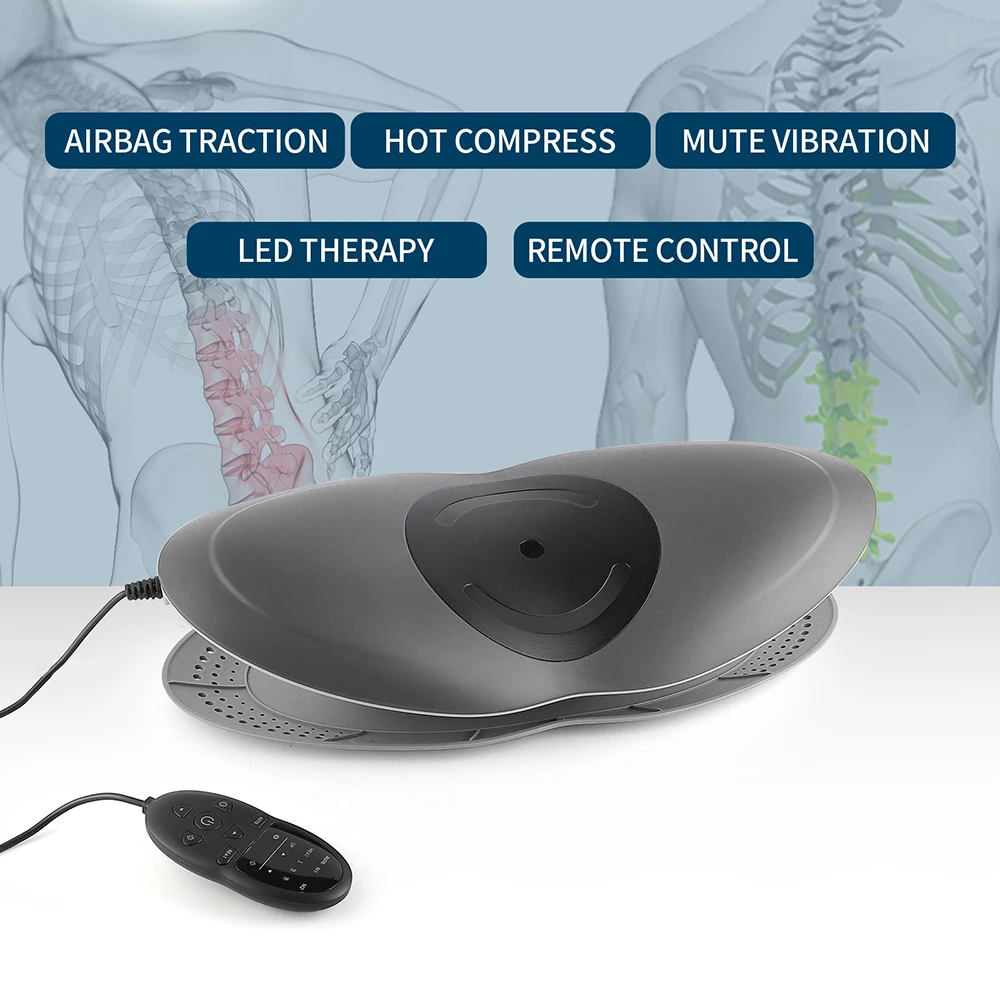 Elektrische Lendenwirbelsäule Traktion Vibration Massager Airbag Wirbelsäule Unterstützung Zurück Massage hine Taille maseador_voghion.com