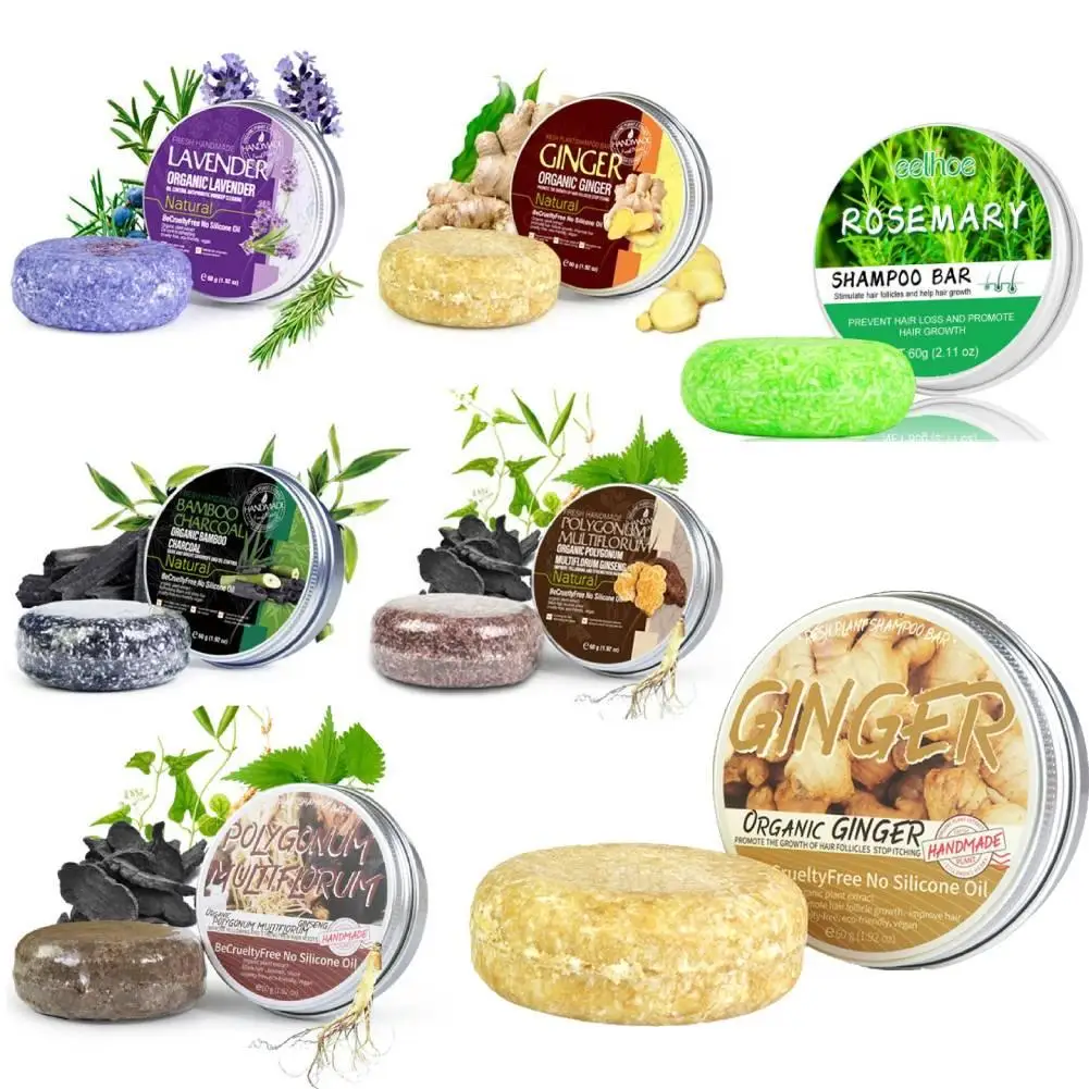 7typesGingerHandmadeShampooSoapColdProcessedSoapSolidShampoo