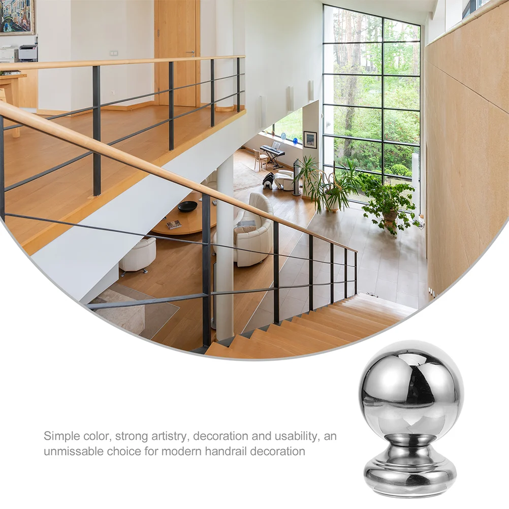 Handrail Ball 51mm Stair Railing Finial Ball Stairway Railing Rail Decor Connected Seat Staircase Handrail Round