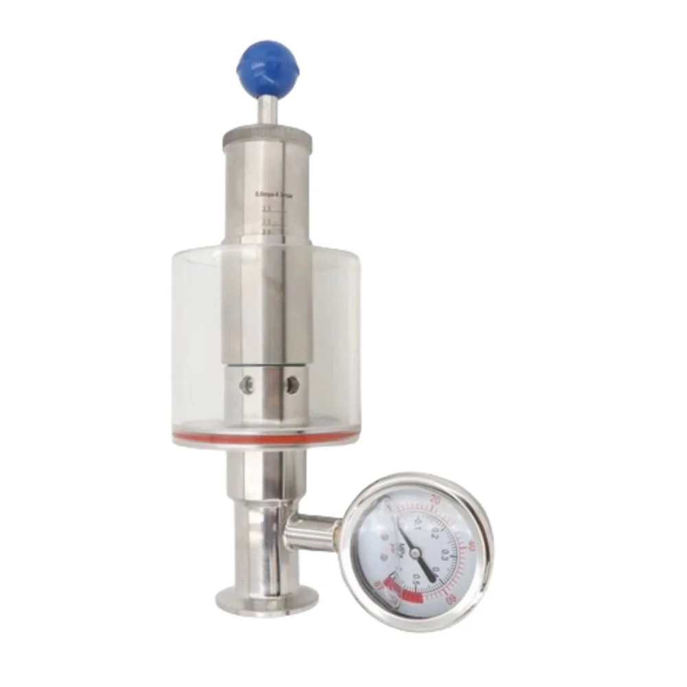&Phi;32mm OD50.5mm Tri-Clamp Safety Automatic Exhaust Valve/Air Release Valve 0.2-3.0 Bar For Distillation Of Home brewed beer