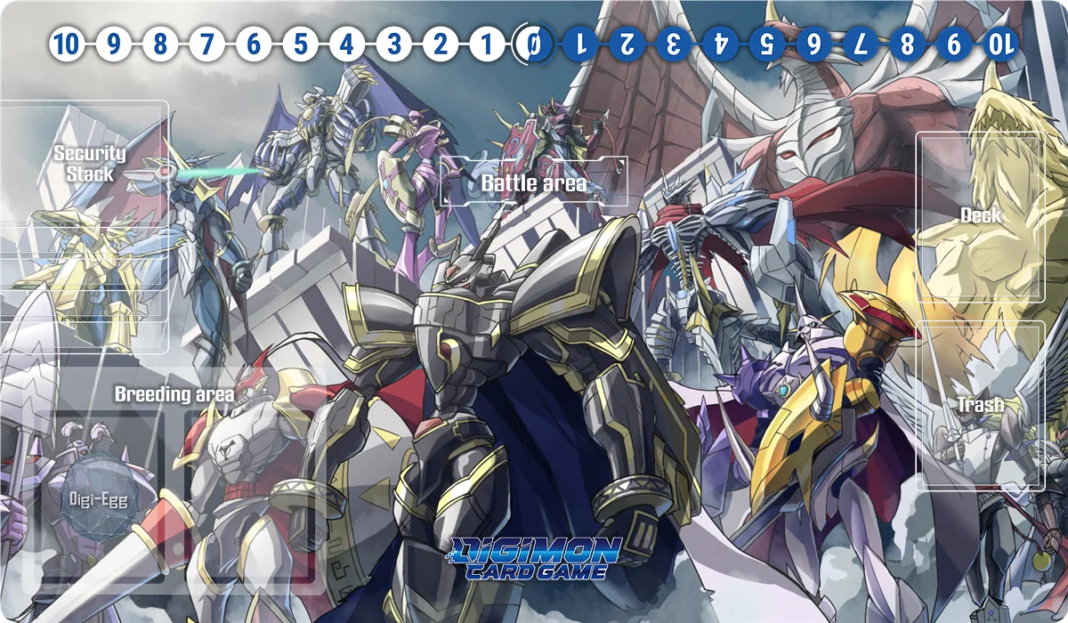 デジモンプレイマット オムニモンレディ デビモン ベルゼモン