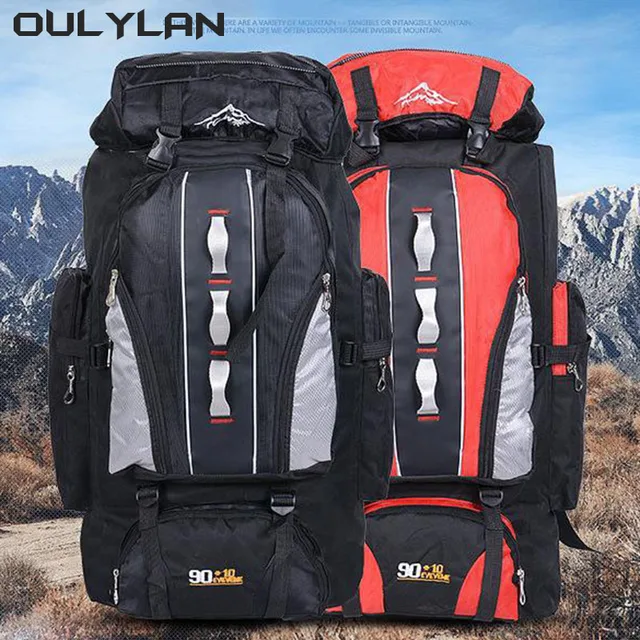 90L Waterproof Hiking Camping Backpack Trekking Rucksack Travel Outdoor Sports Bags  Camping Equipment Men Large Capacity 1
