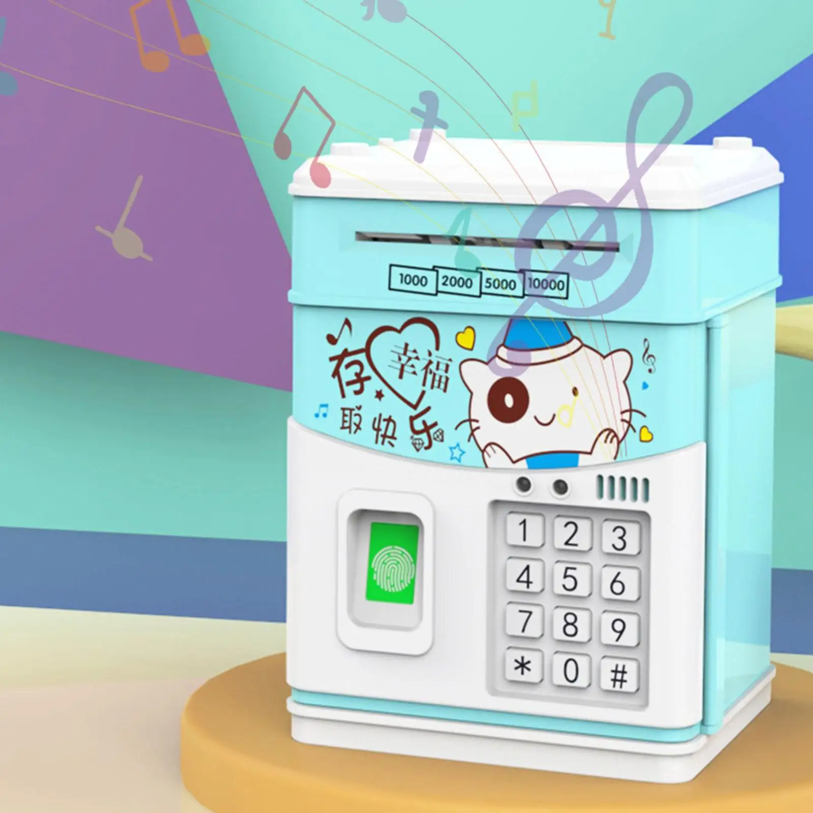 ATM Piggy Bank Auto Scroll Cash Money Cash Bank Machine for Birthday