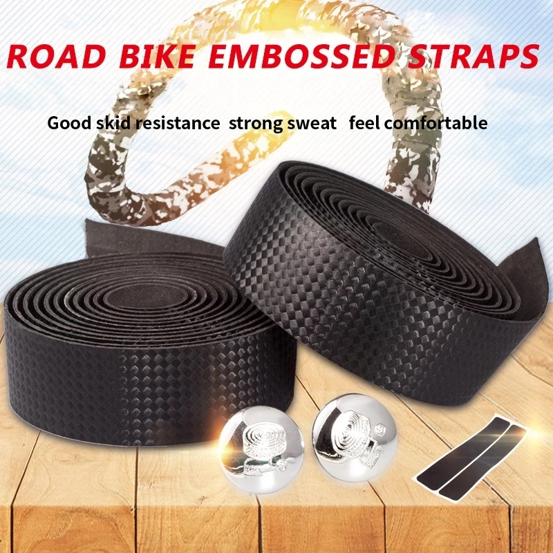 Cycling PU+EVA Handlebar Belt Non-slip Light Weight For Road Bike Carbon Strap Outdoor Riding Bicycle Handle bar Tape bike handlebar tape bicycle handlebar strap