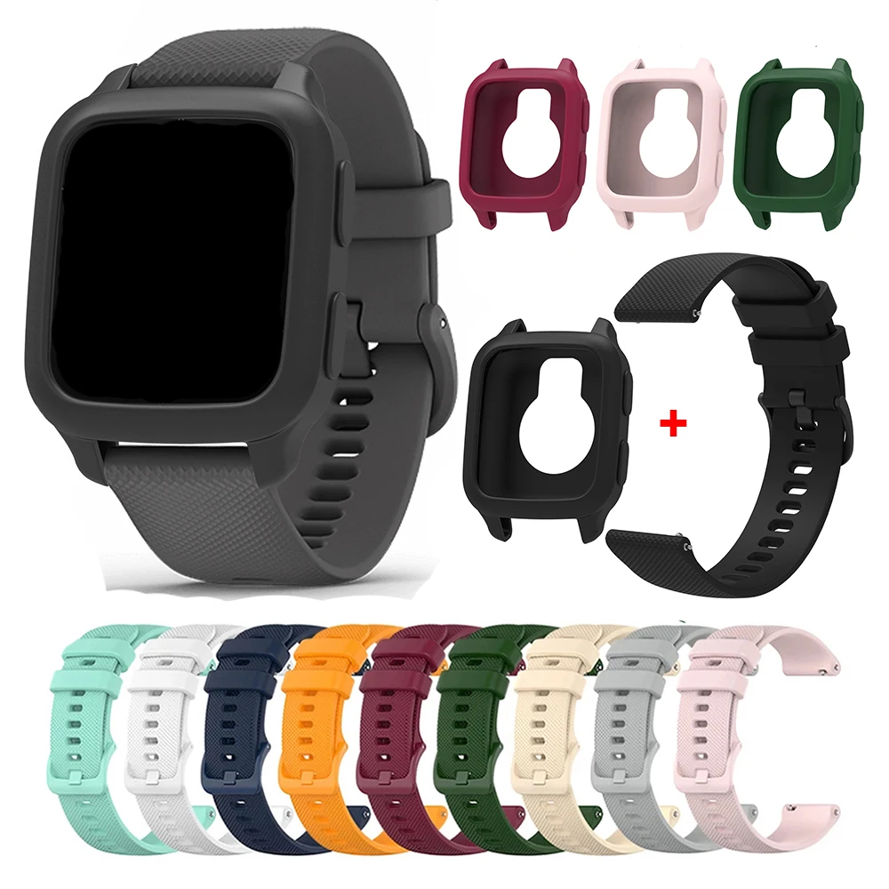 Silicone Watch Strap and Protective Case for Sports and Outdoor Activities