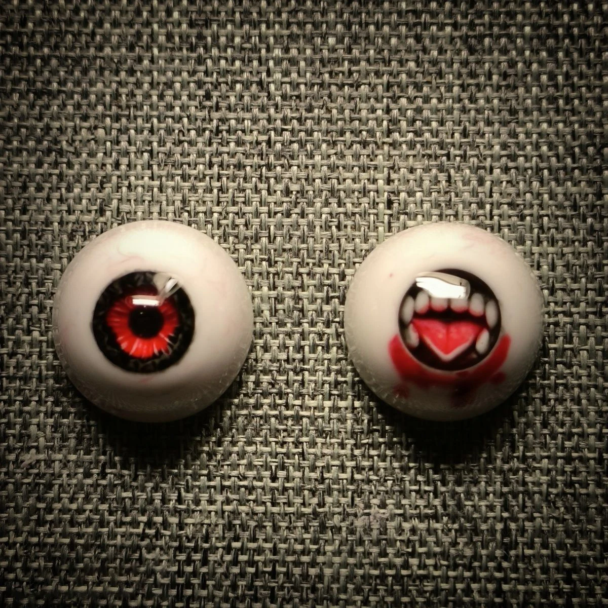 Harz Augen 12mm rote Augen DIY Puppe Zubehör für bjd Puppe DIY handgemachte Augapfel – Detail 1