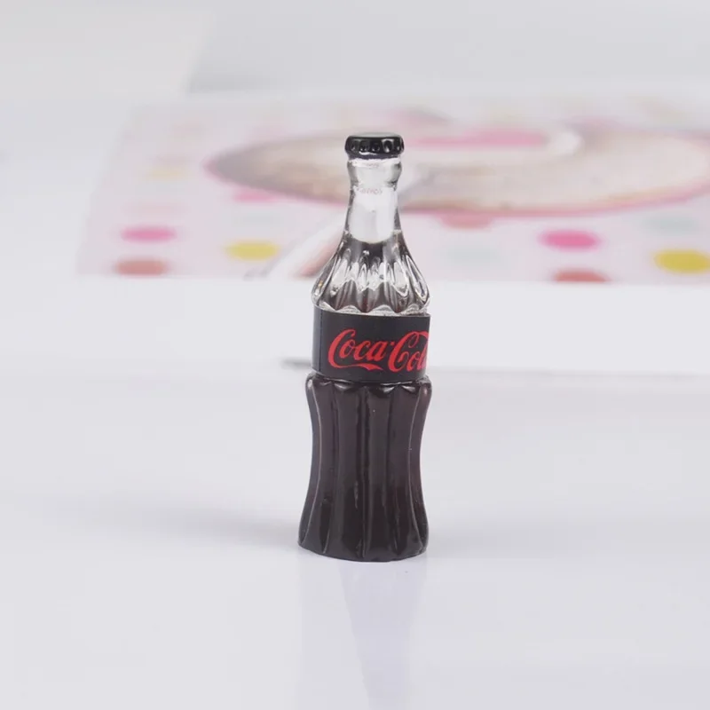 4pcs 32mm Mini Realistic Cola Drink Model for Kitchen/DIY House/Mininatures Decor 1/16 1/12 Doll House Accessories Toy for Adult 5