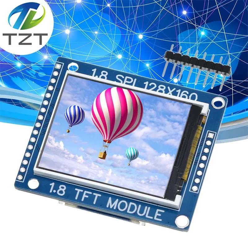1.8InchSerialSPITFTLCDModuleDisplayPCBAdapterIC128x160DotMatrix3.3V5VIOInerfaceCmmpatibleLCD1602ForArduino-AliExpress502