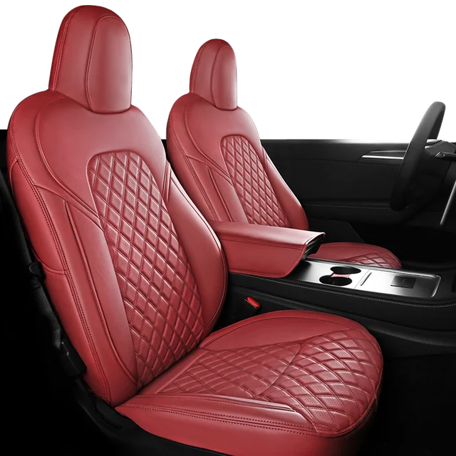 Tesla Model Y Custom Fit Car Seat Cover Accessories Full Surround Nappa  Leather Diamond Shape Front Rear Full Set - Automobiles Seat Covers -  AliExpress