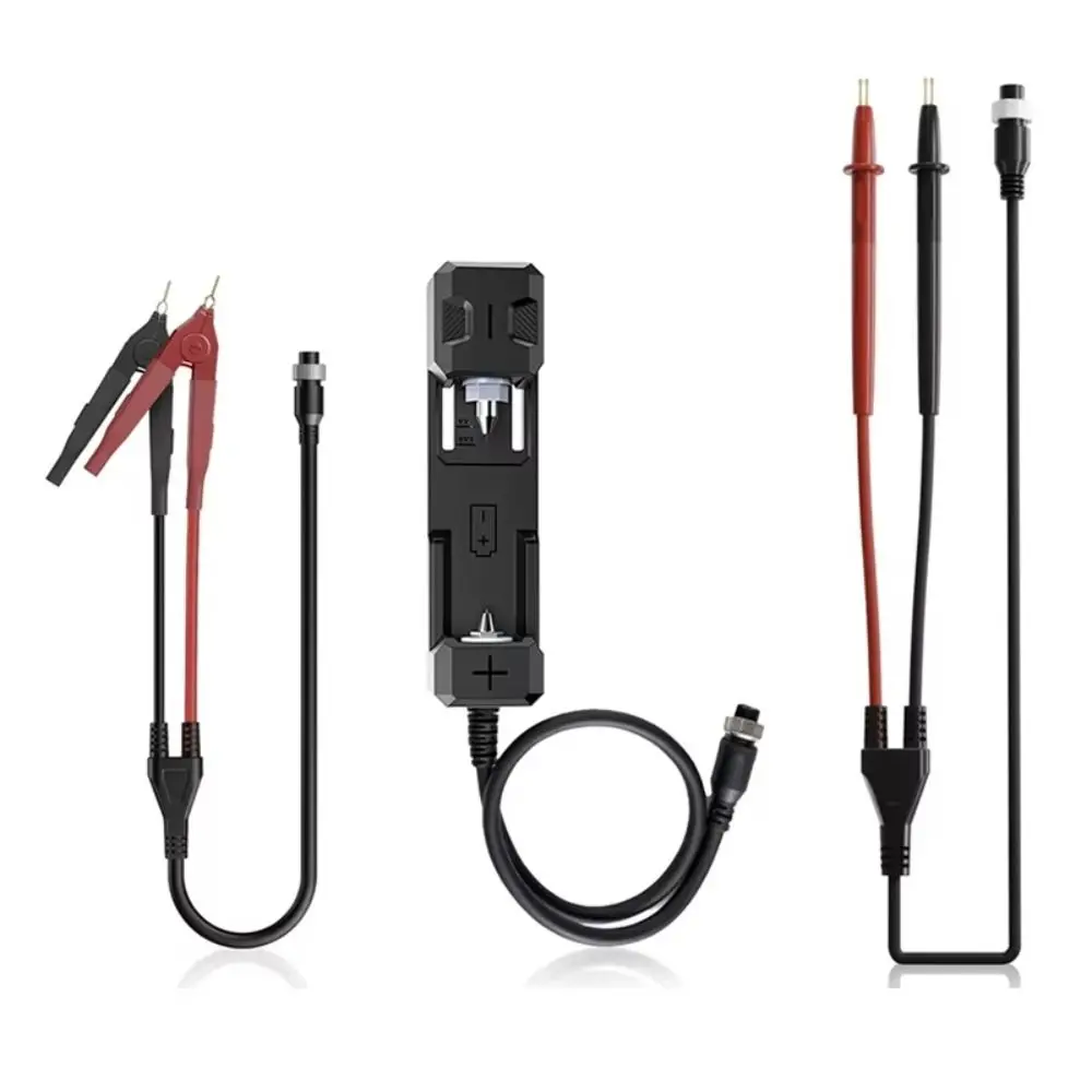 Pen Battery Clip Battery Internal Resistance Meter Probe Professional Round Connector Testing Probe Safe Durable for HRM-10