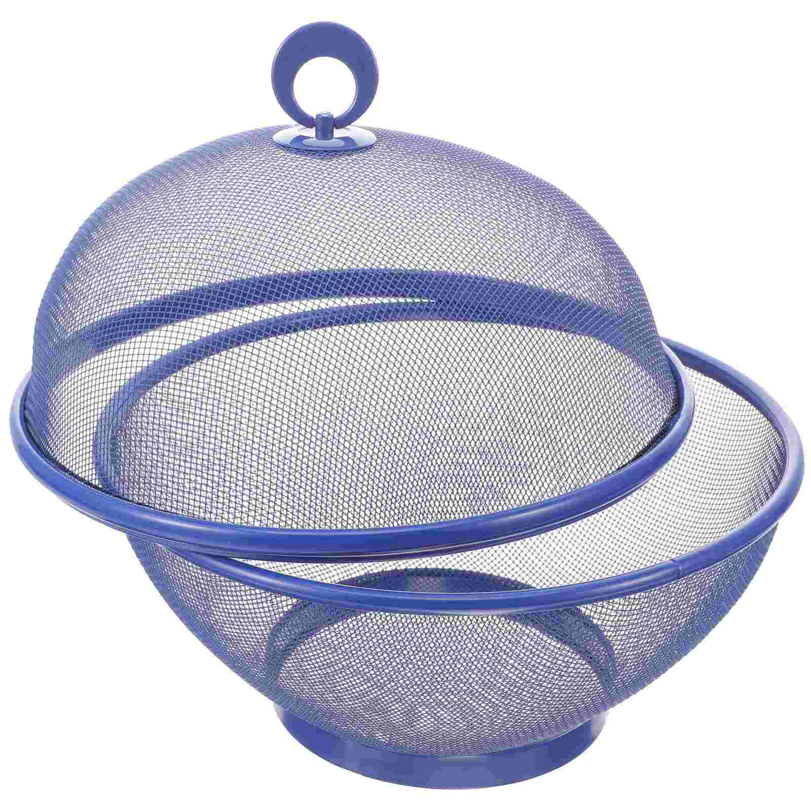 

Fruit Washing Holder Iron Basket With Lid Fine Mesh Basket Fruit Server Portable Fruit Basket for Home