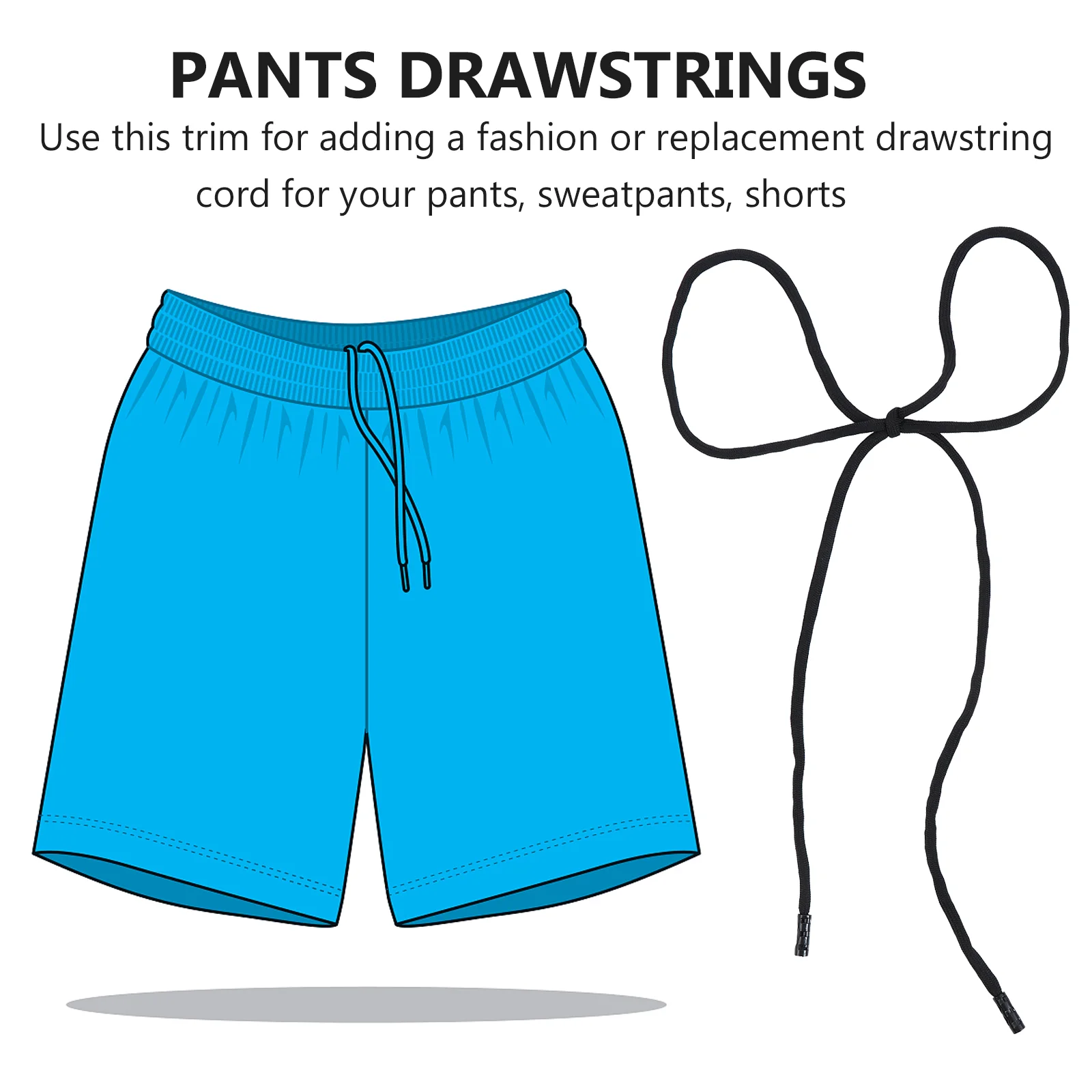 Hoodie Drawstring Replacement Waistband Short Basketball Shorts Drawstrings  Trousers - AliExpress