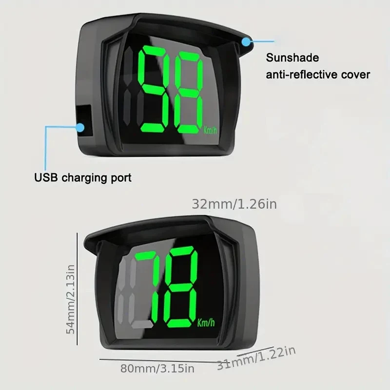 HUD Head Up Display Tachimetro GPS per auto - immagine 6