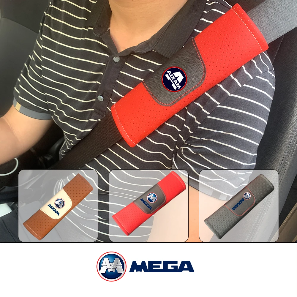Imbottitura Per Cintura Di Sicurezza In Vera Pelle Per Aixam Mega D-Truck Eaixam Coupe Minauto City Crossover Crossline