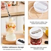 Hourglass Pickles Jar Dry and Wet Dispenser Pickles Olives Hourglass Jar Cucumber Container for Kitchen Juice Separator 2