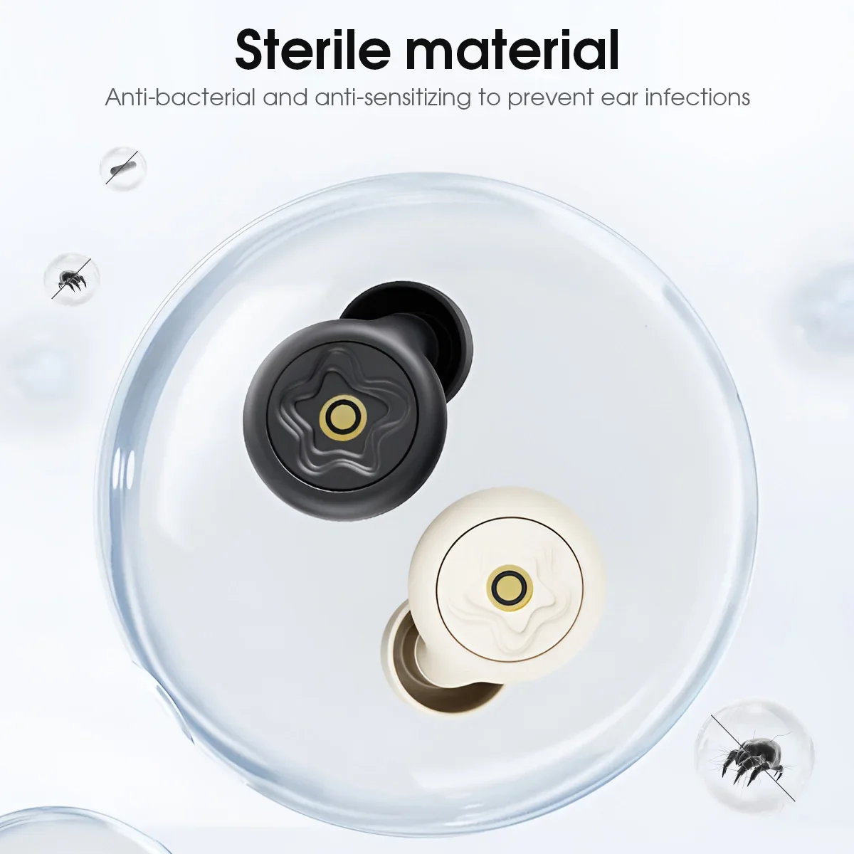 Bouchons d'oreilles en silicone réutilisables - Réduction de bruit 2 en 1, 3 couleurs
