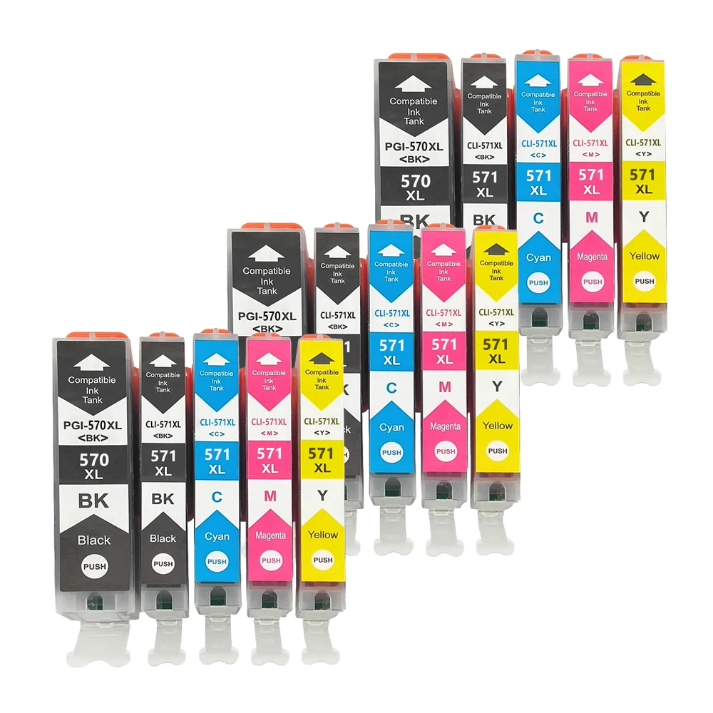 replacement ink cartridges PGI570 PGI 570 CLI 571 Ink Cartridge For Canon PGI-570 CLI-571 PIXMA MG5750 MG5751 MG5752 MG6850 MG6851 MG6852 TS6050 TS5050 cheap ink cartridges Ink Cartridges