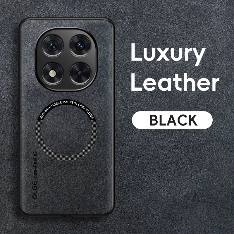Premium Magnetic Luxury Leather Shockproof Case - Stylish Protection