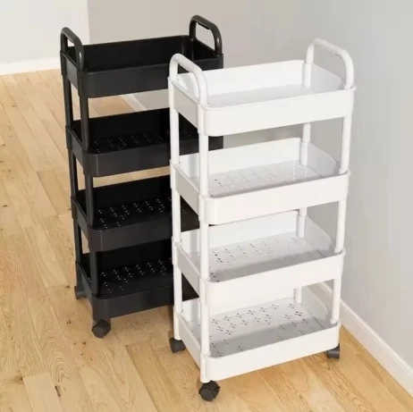 Multi-functional Storage Shelf Kitchen Floor Bedroom Baby Snack Shelf Mobile Bathroom Office storage rack book display stand cube storage organizers corner wall shelves