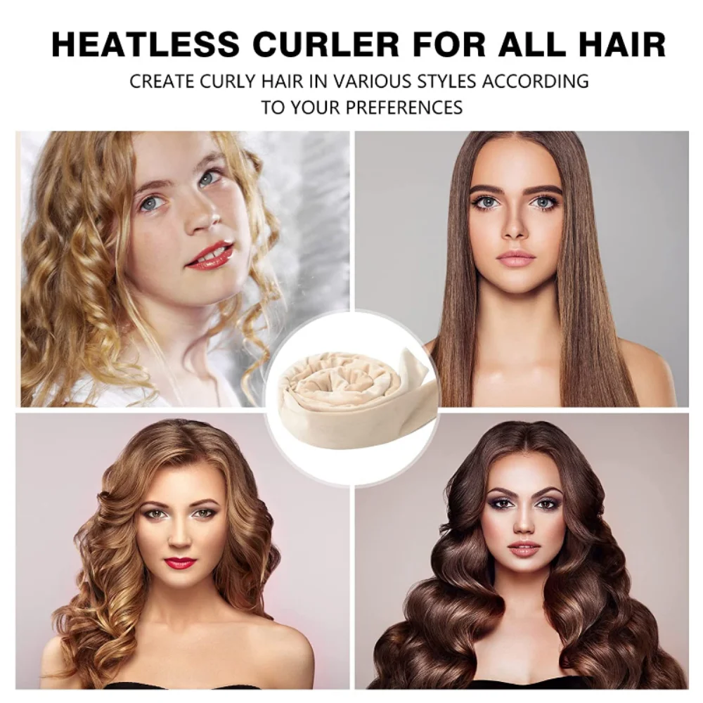 Hair Styling Tool Hair Curling Tools Heatless Curling Rod Headband No Heat Hair Curlers Lazy Rollers Sleeping Soft Curl Bar Wave Formers DIY